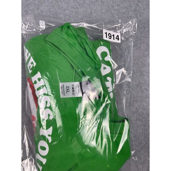 We Hiss You a Merry Christmas Sweatshirt Men's Size 2XL Green Singing Not Workin - Picture 7 of 7